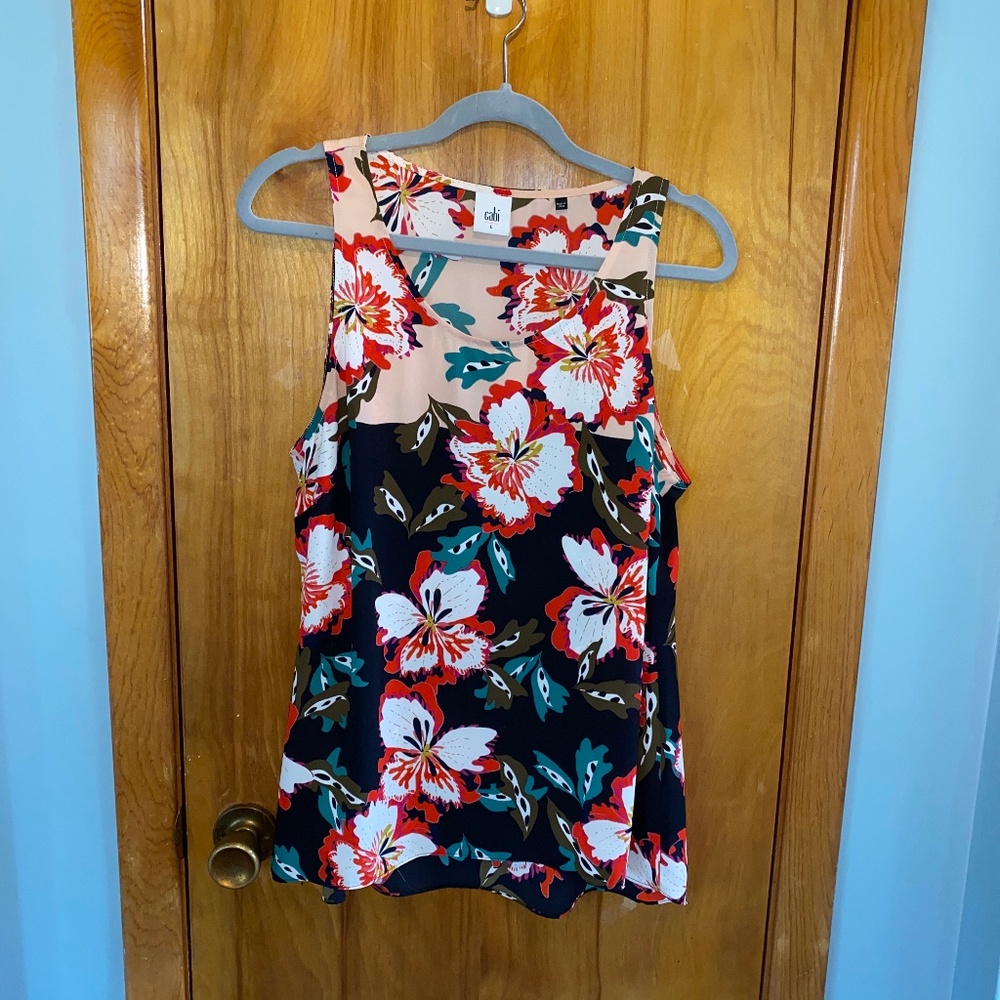 CAbi Hibiscus Blouse, Large